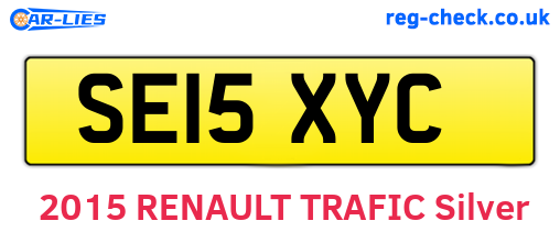SE15XYC are the vehicle registration plates.