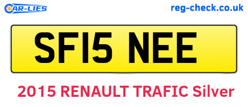 SF15NEE are the vehicle registration plates.