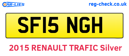 SF15NGH are the vehicle registration plates.