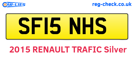 SF15NHS are the vehicle registration plates.
