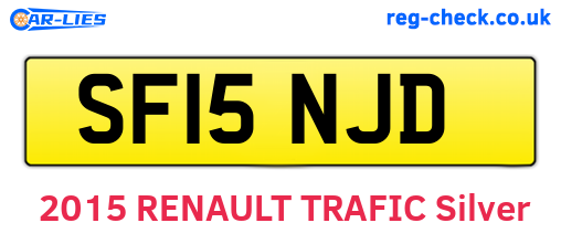 SF15NJD are the vehicle registration plates.