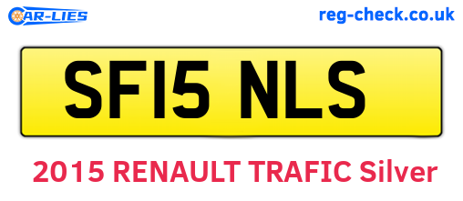 SF15NLS are the vehicle registration plates.