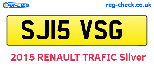 SJ15VSG are the vehicle registration plates.