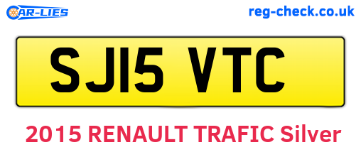 SJ15VTC are the vehicle registration plates.