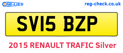 SV15BZP are the vehicle registration plates.