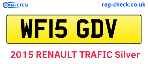 WF15GDV are the vehicle registration plates.