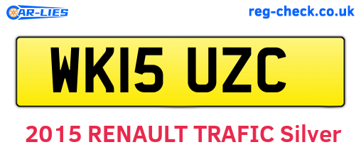 WK15UZC are the vehicle registration plates.