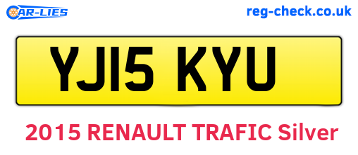 YJ15KYU are the vehicle registration plates.