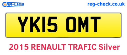 YK15OMT are the vehicle registration plates.