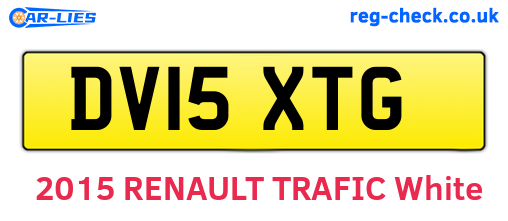 DV15XTG are the vehicle registration plates.
