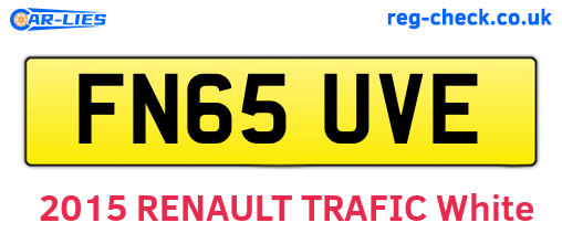 FN65UVE are the vehicle registration plates.
