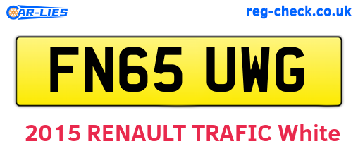 FN65UWG are the vehicle registration plates.