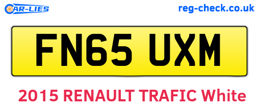 FN65UXM are the vehicle registration plates.