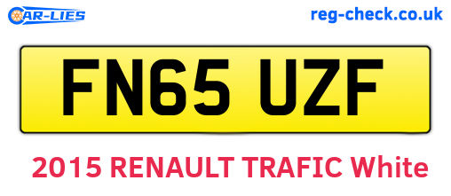FN65UZF are the vehicle registration plates.