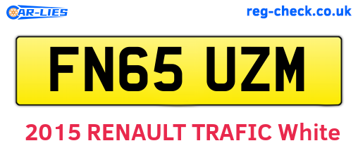 FN65UZM are the vehicle registration plates.
