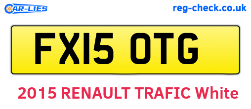 FX15OTG are the vehicle registration plates.