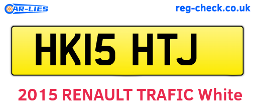 HK15HTJ are the vehicle registration plates.