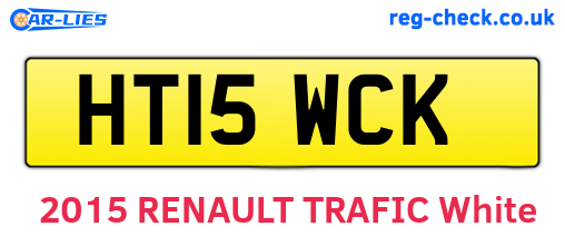 HT15WCK are the vehicle registration plates.