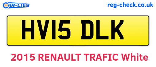 HV15DLK are the vehicle registration plates.