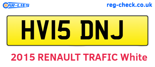 HV15DNJ are the vehicle registration plates.