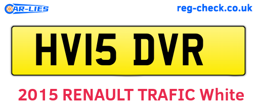 HV15DVR are the vehicle registration plates.