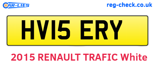 HV15ERY are the vehicle registration plates.