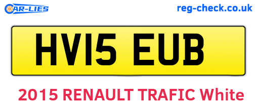 HV15EUB are the vehicle registration plates.