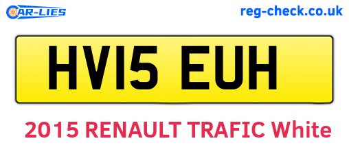 HV15EUH are the vehicle registration plates.