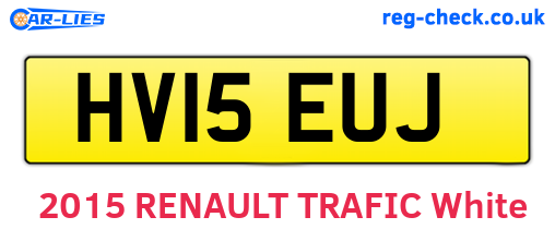 HV15EUJ are the vehicle registration plates.