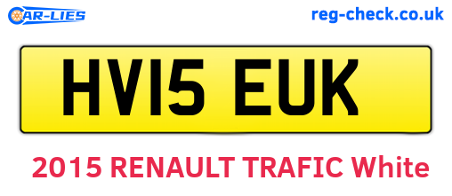HV15EUK are the vehicle registration plates.