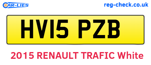 HV15PZB are the vehicle registration plates.