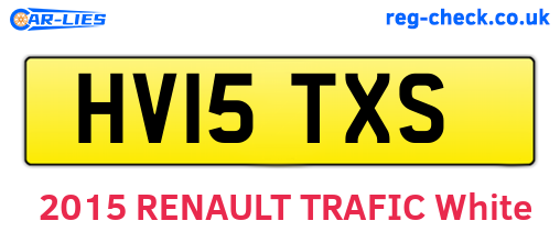 HV15TXS are the vehicle registration plates.
