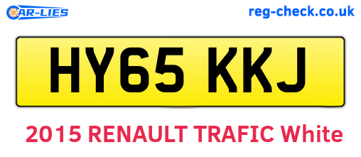 HY65KKJ are the vehicle registration plates.