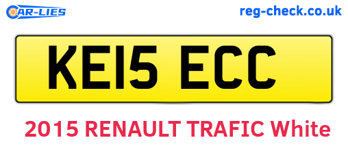 KE15ECC are the vehicle registration plates.