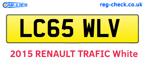 LC65WLV are the vehicle registration plates.