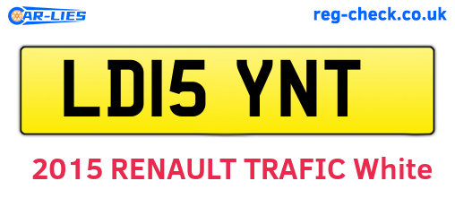 LD15YNT are the vehicle registration plates.
