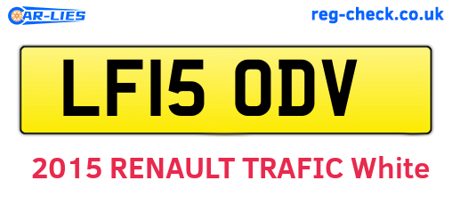 LF15ODV are the vehicle registration plates.