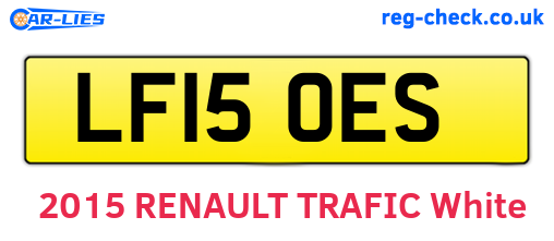 LF15OES are the vehicle registration plates.