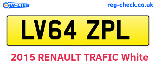 LV64ZPL are the vehicle registration plates.