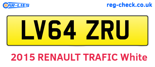 LV64ZRU are the vehicle registration plates.