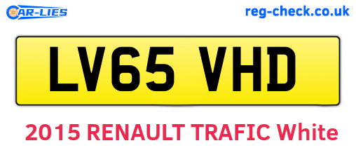 LV65VHD are the vehicle registration plates.