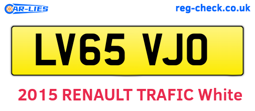 LV65VJO are the vehicle registration plates.