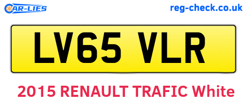 LV65VLR are the vehicle registration plates.