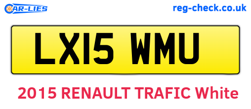 LX15WMU are the vehicle registration plates.