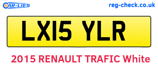LX15YLR are the vehicle registration plates.