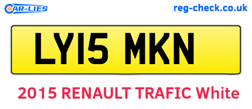 LY15MKN are the vehicle registration plates.