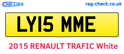 LY15MME are the vehicle registration plates.