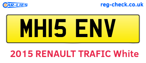 MH15ENV are the vehicle registration plates.