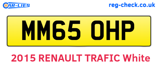 MM65OHP are the vehicle registration plates.
