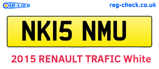 NK15NMU are the vehicle registration plates.